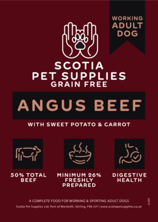 Scotia Grain Free Angus Beef with Sweet Potato and Carrot-13.5kg (Working dog)